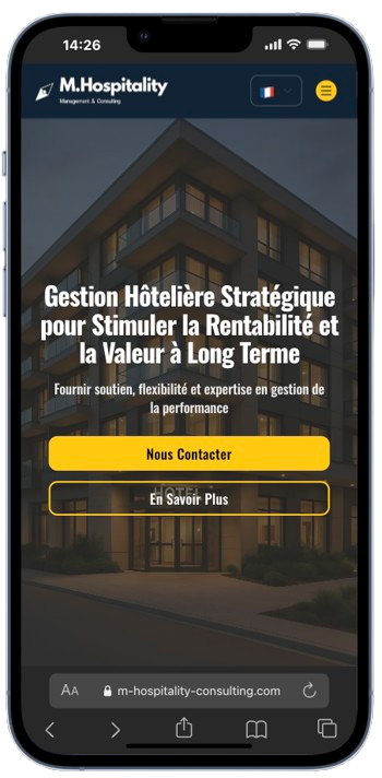 M. Hospitality Consulting version mobile